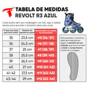 Patins New Revolt R3 Azul Holográfico - 110mm ABEC-9