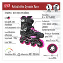 PATINS DYNAMIX ROSA TRAXART FREESTYLE/URBAN 80MM ABEC-7