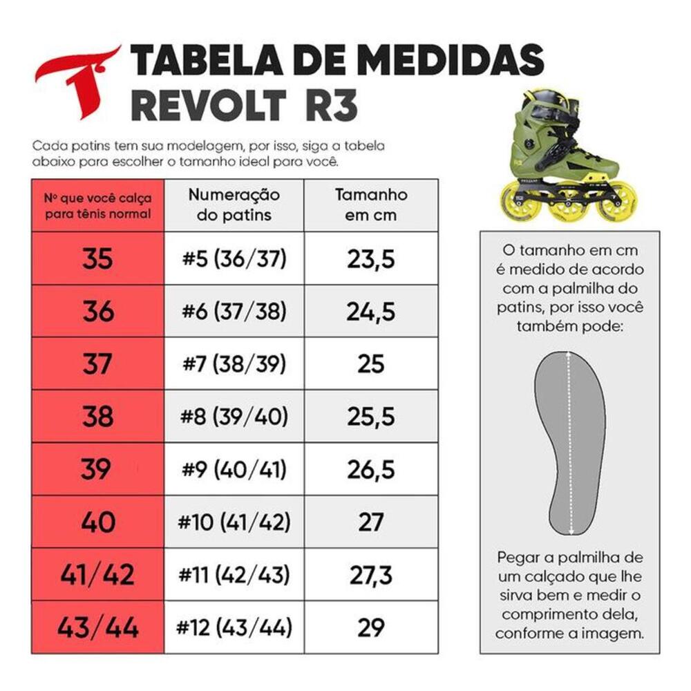PATINS REVOLT R3 VERD TRAXART INLINE FREESTYLE/URBAN ABEC-9