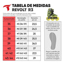 PATINS REVOLT R3 VERD TRAXART INLINE FREESTYLE/URBAN ABEC-9