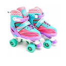 PATINS QUAD INFANTIL AJUSTAVEL 30/33 VIOLETA C/KIT PROTEÇÃO
