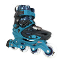 PATINS TRAXART X-LIGHT AZUL  AJUSTAVEL COM RODAS DE LED ABEC 9
