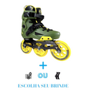 PATINS REVOLT R3 VERD TRAXART INLINE FREESTYLE/URBAN ABEC-9