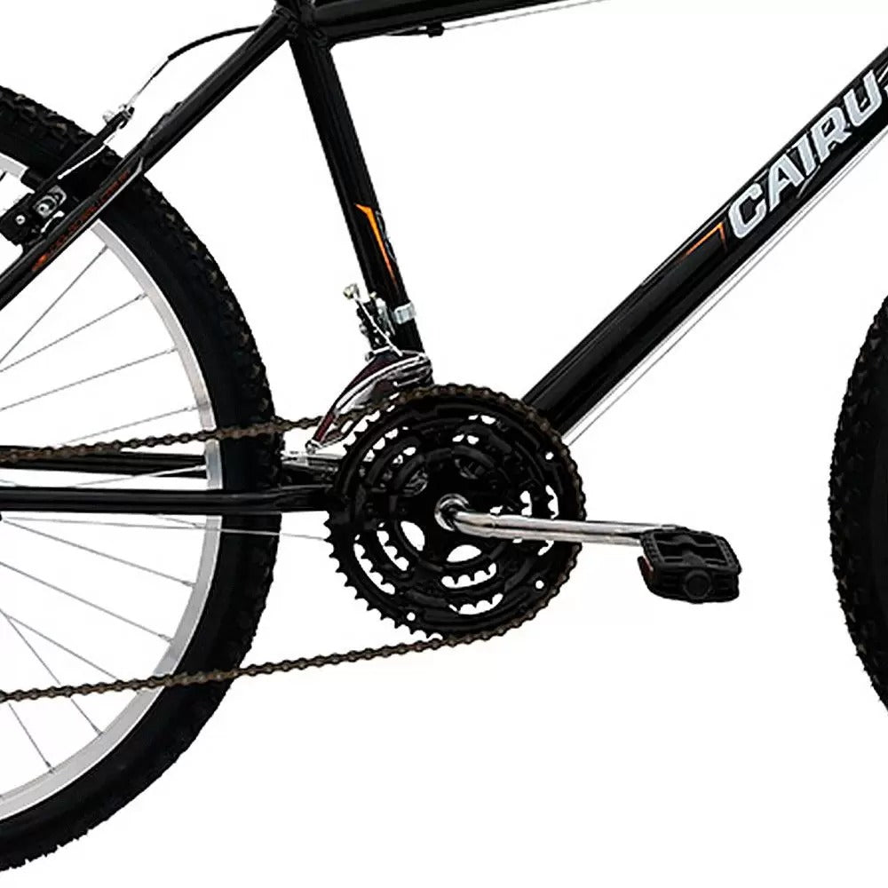 Bicicleta Cairu Aro 26 Flash Preta Com Marcha Freios V-Brake