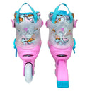 PATINS TRAXART INFANTIL STARLIGHT ROSA ABEC 9 C/RODAS DE LED