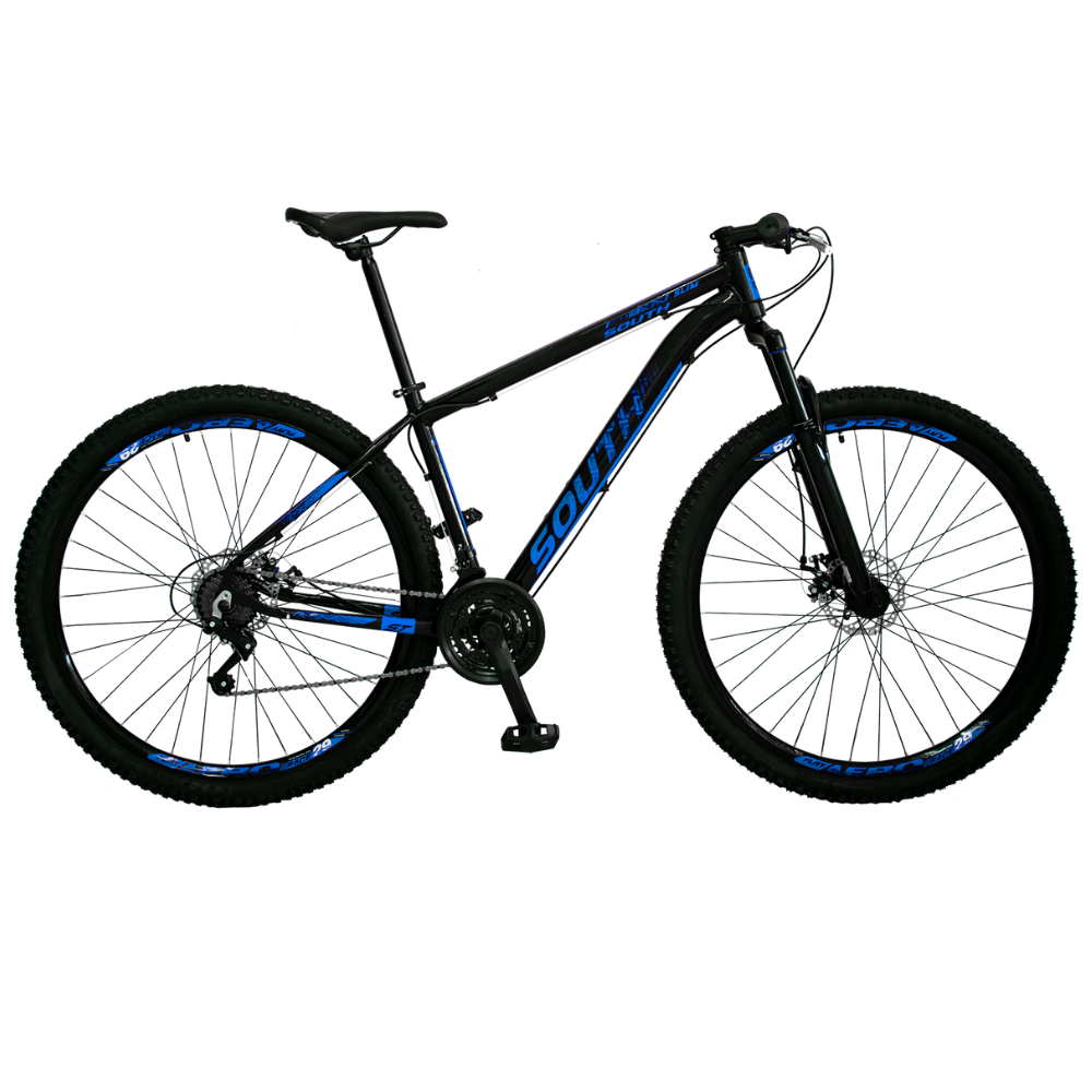 BICICLETA  ARO 29 SOUTH SLIM ALUMINIO MTB FREIO A DISCO 21V