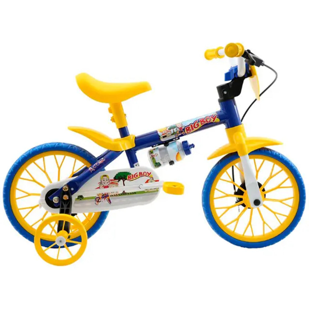 BICICLETA  ARO 12  MENINO  SHARK BIG BOY INFANTIL C/ RODINHA
