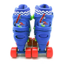 PATINS QUAD INFANTIL AJUSTAVEL 34/37 AZUL KIT DE PROTEÇÃO