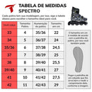 PATINS INLINE TRAXART SPECTRO CINZA 72MM ABEC 5 + BRINDE