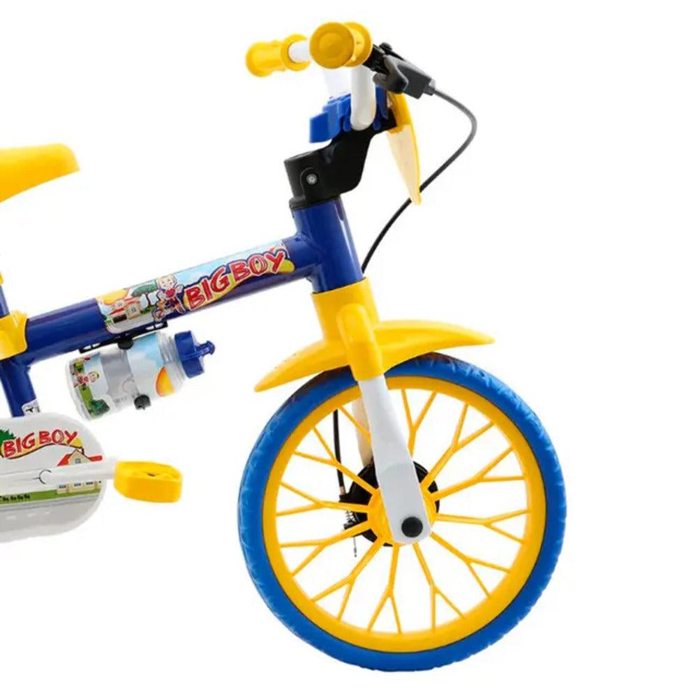 BICICLETA  ARO 12  MENINO  SHARK BIG BOY INFANTIL C/ RODINHA
