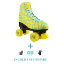 PATINS QUAD TRAXART JOLLY ROLLER AMARELO 4 RODAS ABEC-7