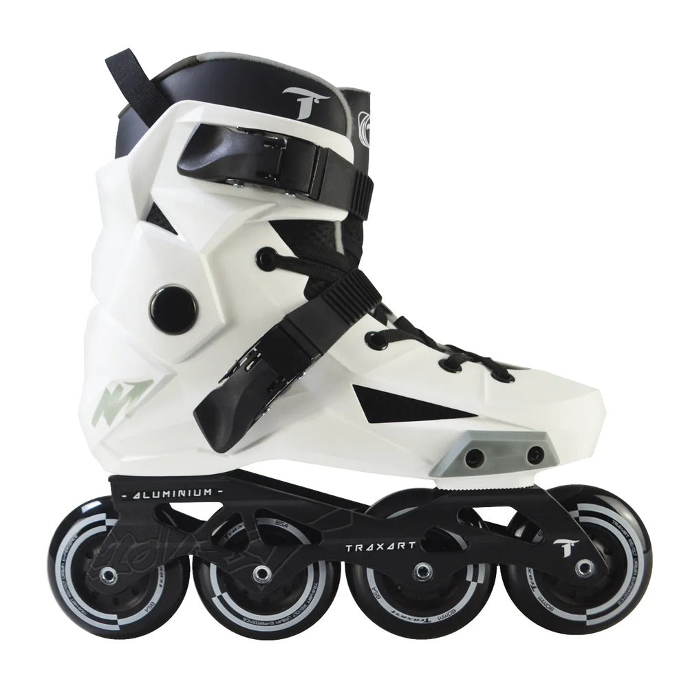 PATINS INLINE FREESTYLE URBAN TRAXART REVOLT BRANCO ABEC 9