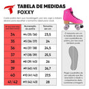 PATINS QUAD TRAXART FOXXY ROSA - 58mm Abec 5 + Brinde