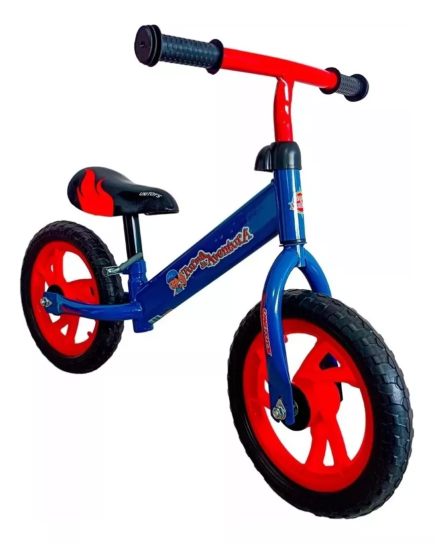 BICICLETA INFANTIL  ARO 12 EQUILIBRIO AVENTURA  UNITOYS AZUL
