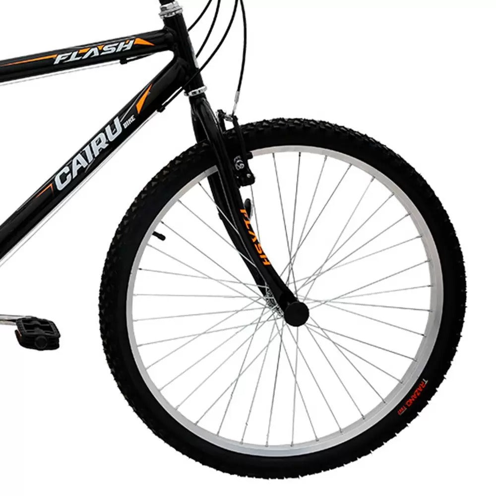 Bicicleta Cairu Aro 26 Flash Preta Com Marcha Freios V-Brake