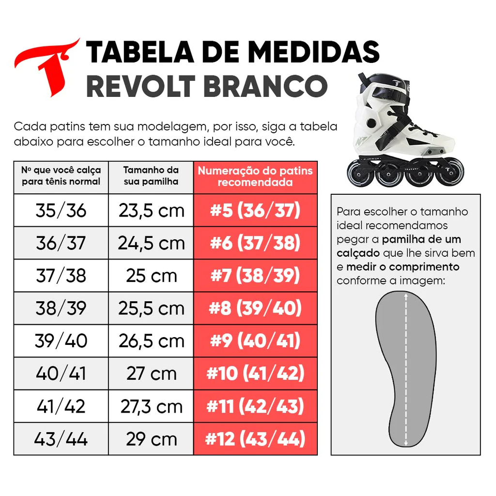 PATINS INLINE FREESTYLE URBAN TRAXART REVOLT BRANCO ABEC 9