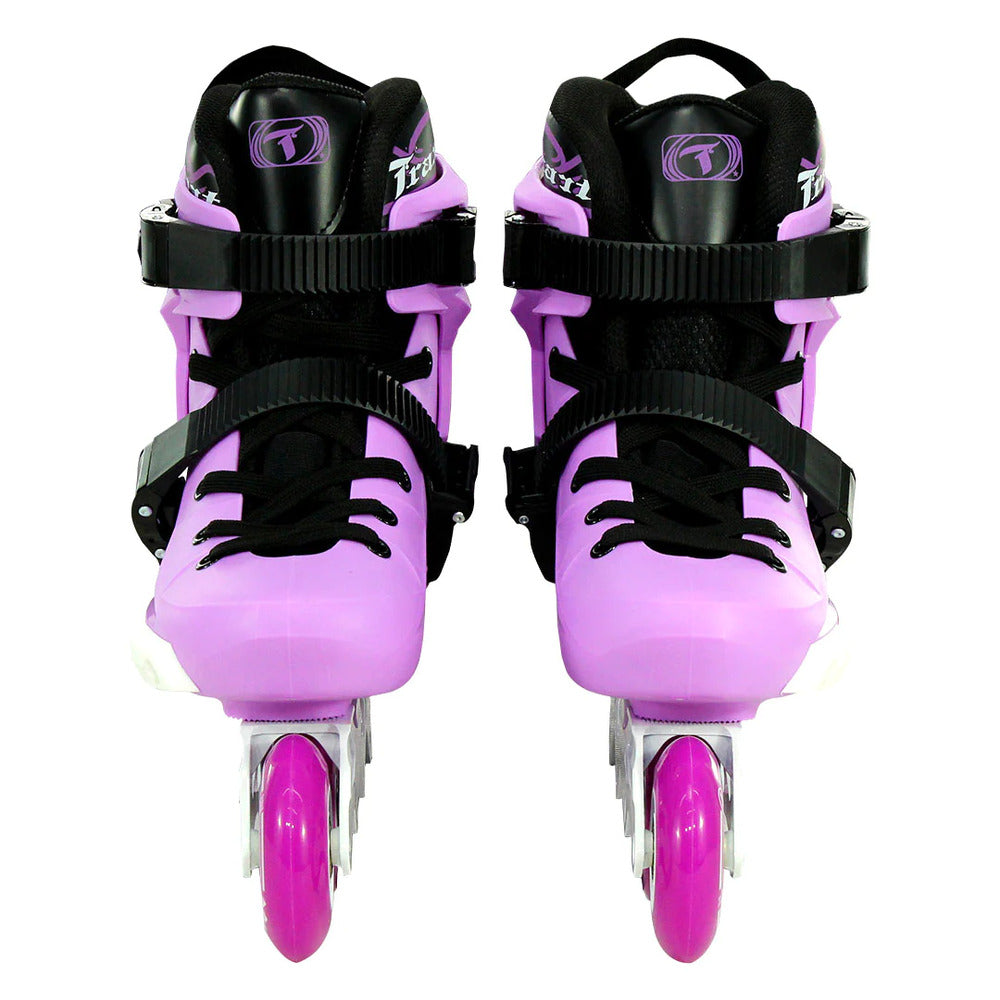 PATINS REVOLT LILAS INLINE FREESTYLE TRAXART B/BRANCA  ABC 9