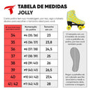 PATINS QUAD TRAXART JOLLY ROLLER AMARELO 4 RODAS ABEC-7