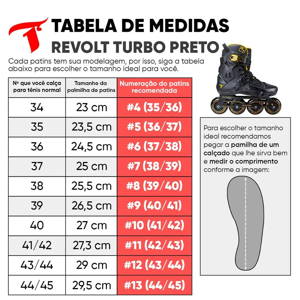 Patins  Traxart Revolt Turbo Black Gold 80mm ABEC-9 Cromo