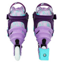 PATINS X-LIGHT TRAXART AJUSTAVEL ROXO COM RODAS DE LED ABEC 9
