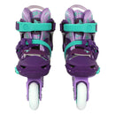 PATINS X-LIGHT TRAXART AJUSTAVEL ROXO COM RODAS DE LED ABEC 9