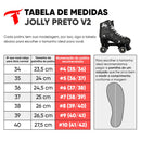 PATINS QUAD TRAXART JOLLY V2 PRETO 58MX32M ABEC-7 + BRINDE