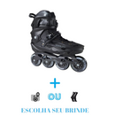 PATINS VOLT+ PRETO 2.0 INLINE FREESTYLE/URBAN TRAXART PRETO ABEC 9