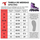 PATINS INLINE TRAXART SPECTRO ROXO 72MM ABEC 5 + BRINDE