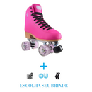 PATINS QUAD TRAXART FOXXY ROSA - 58mm Abec 5 + Brinde
