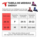 PATINS INLINE JUVENIL TRAXART ENERGY AZUL  AJUSTAVEL ABEC 5