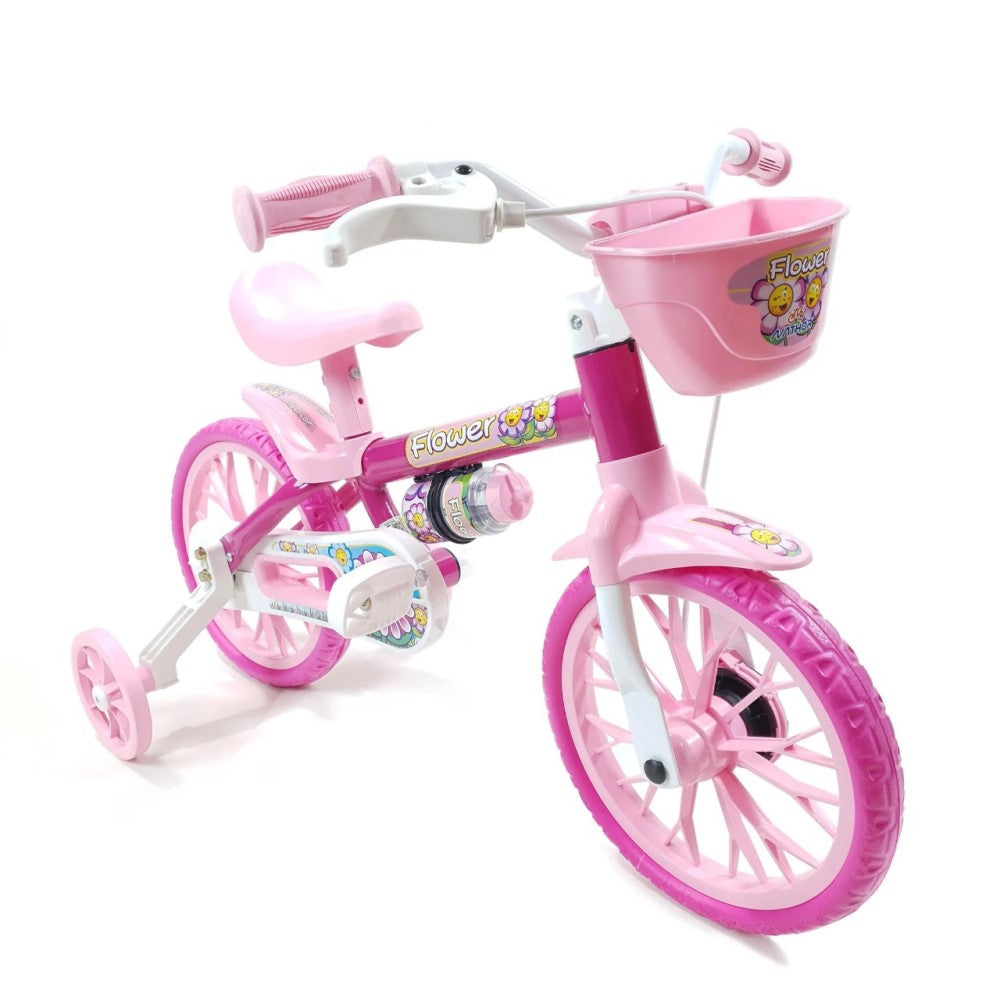 Bicicleta aro 12 Infantil Nathor  Flower Lilly Freio Tambor