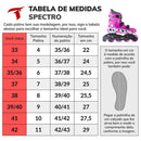 PATINS INLINE TRAXART SPECTRO ROSA 72MM ABEC 5 + BRINDE