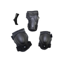 KIT DE PROTEÇÃO JUVENIL TRAXART PATINS/SKATE DY 144 PRETO