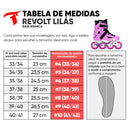 PATINS REVOLT LILAS INLINE FREESTYLE TRAXART B/BRANCA  ABC 9