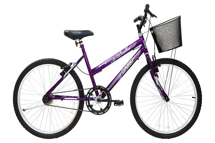 BICICLETA  CAIRU ARO 24 BELLA VIOLETA FREIO VBRAKE MB