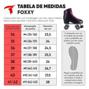 PATINS QUAD TRAXART FOXXY PRETO - 58mm Abec 5 + Brinde