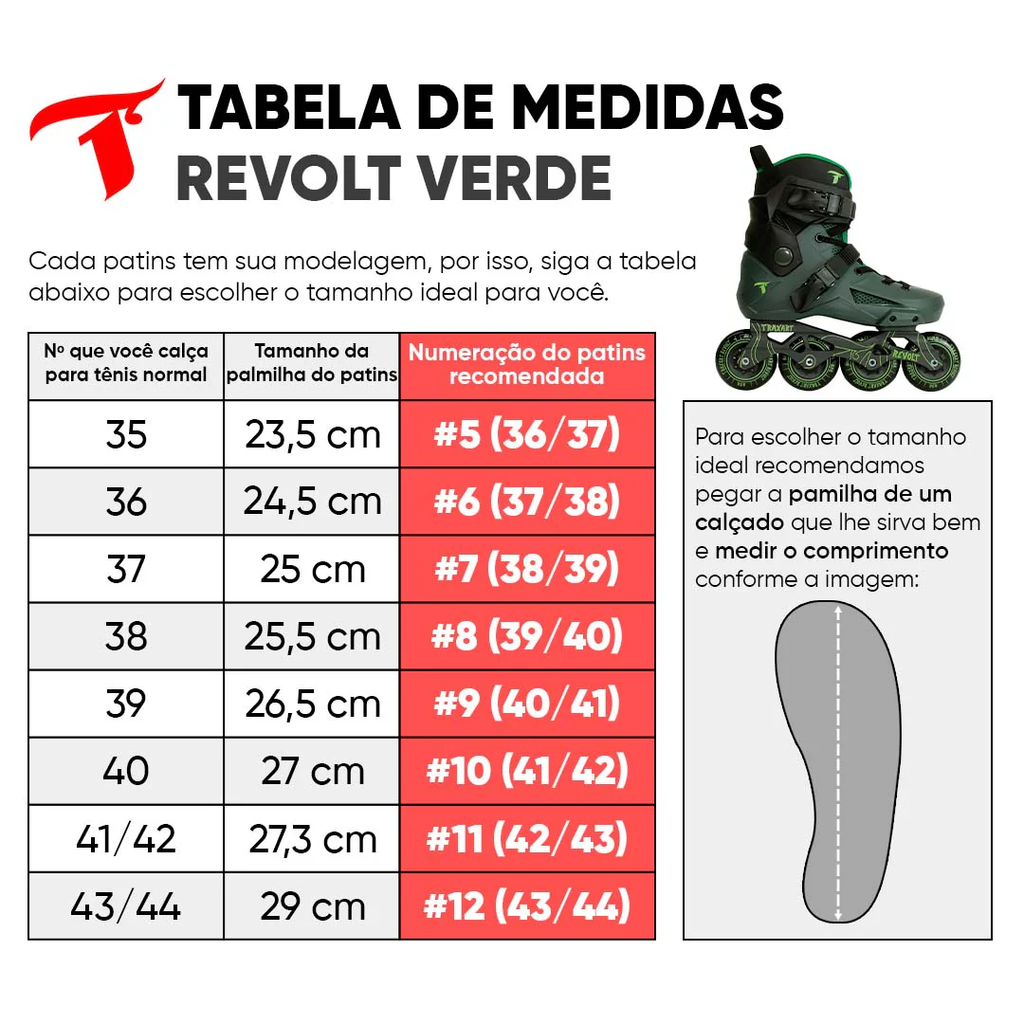 PATINS FREESTYLE/URBANO TRAXART REVOLT VERDE ABEC 9