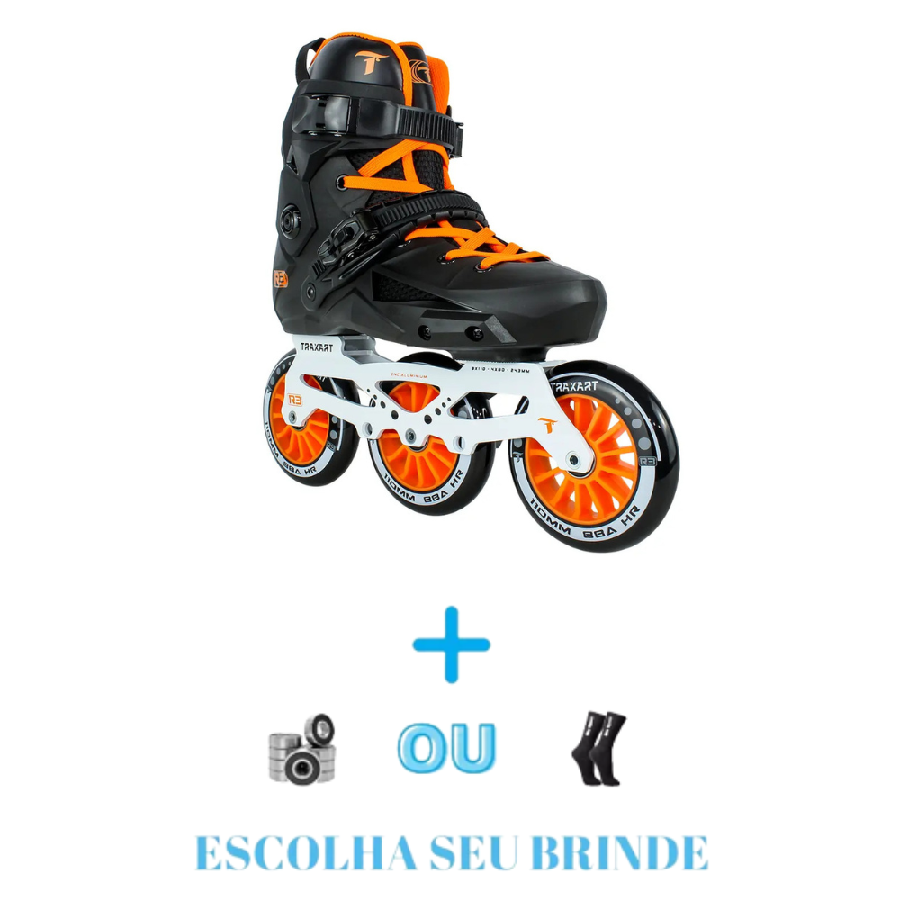 PATINS FREESTYLE TRAXART REVOLT R3 BASE HÍBRIDA  ABEC 9