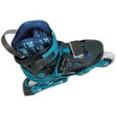 PATINS TRAXART X-LIGHT AZUL  AJUSTAVEL COM RODAS DE LED ABEC 9