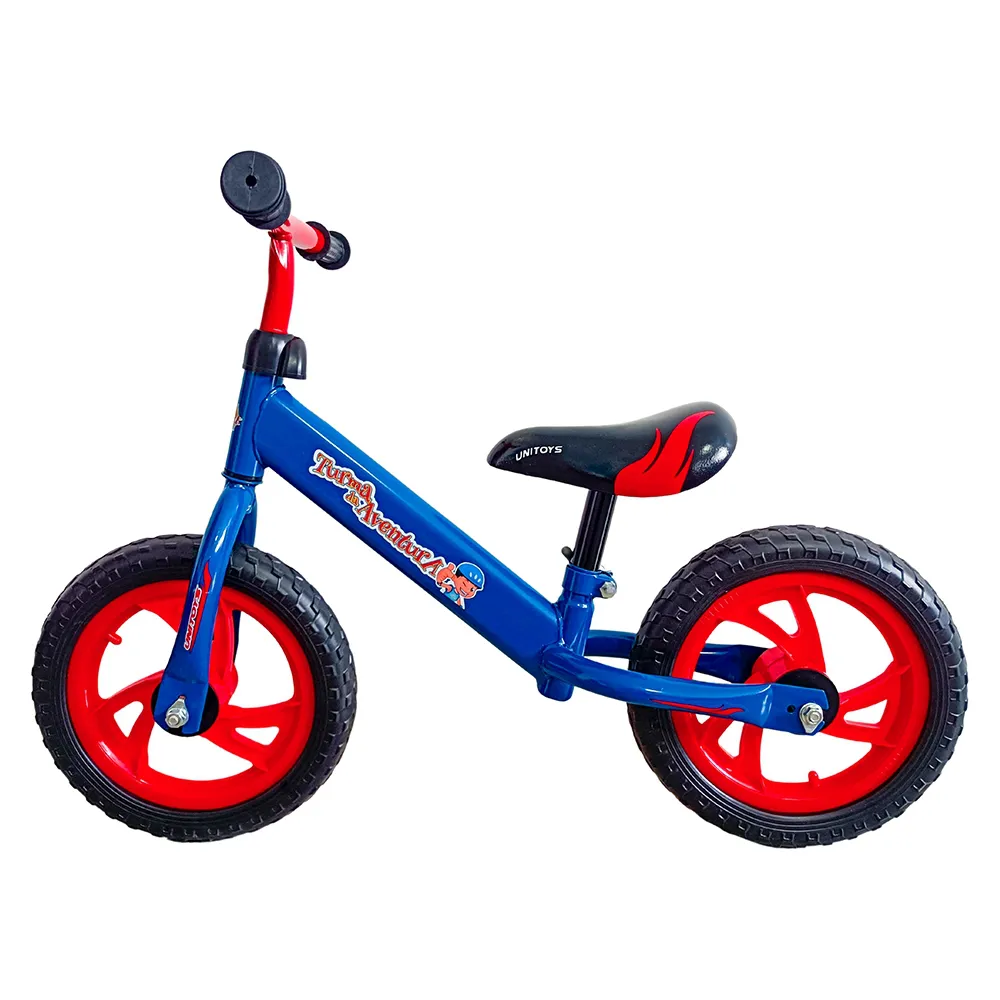 BICICLETA INFANTIL  ARO 12 EQUILIBRIO AVENTURA  UNITOYS AZUL